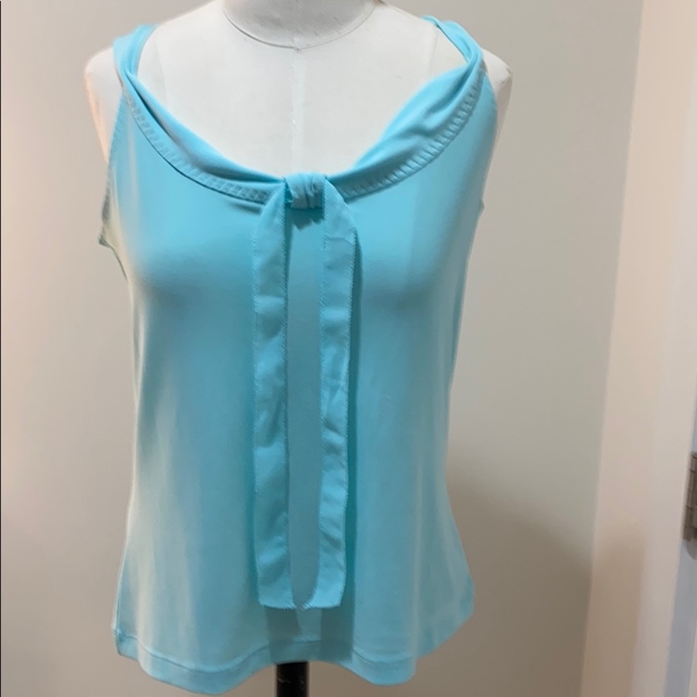 Oscar by Oscar de la Renta Aqua top